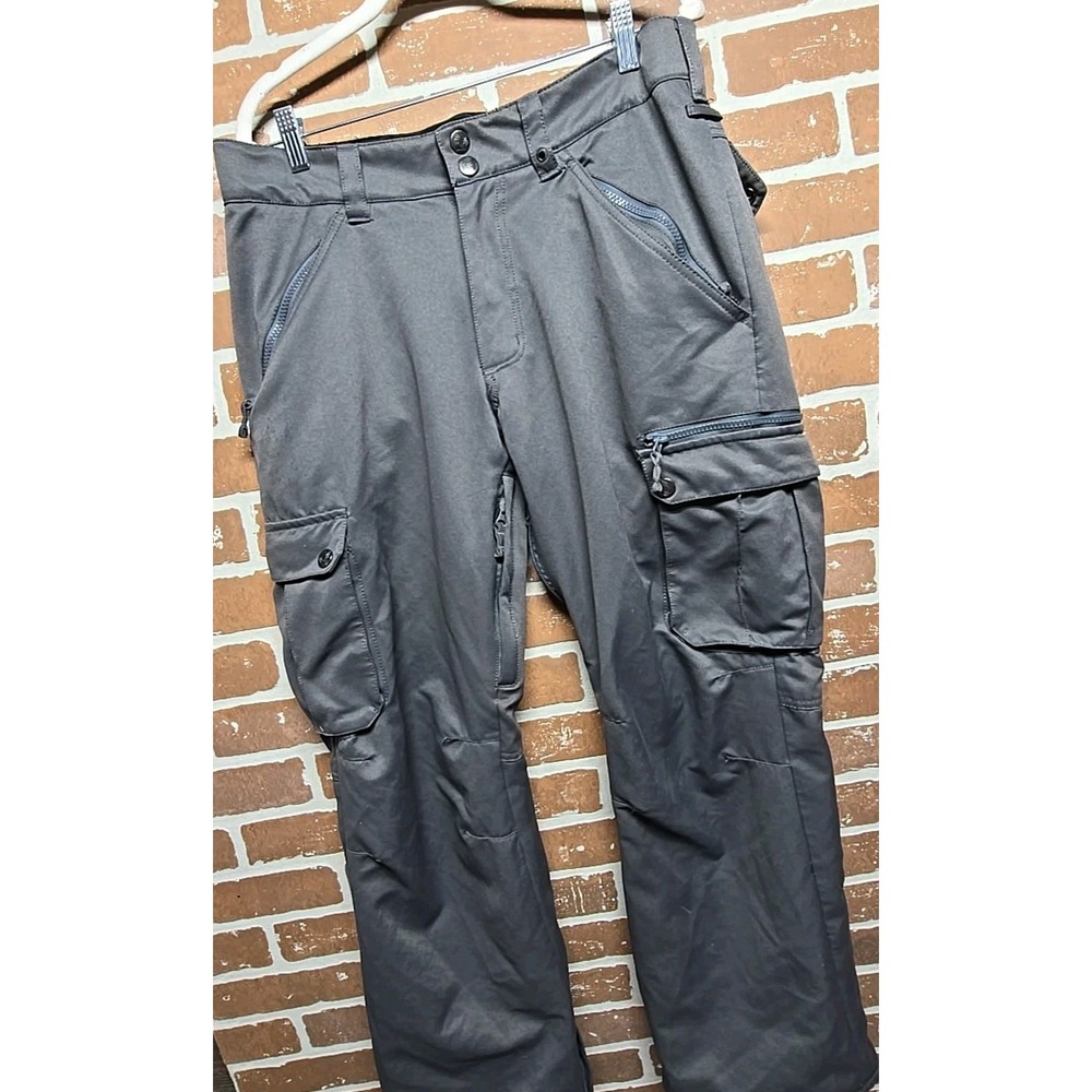 Aperture Snowboard Pants Sz M Technical 10,000 MM Waterproofing Gray READ